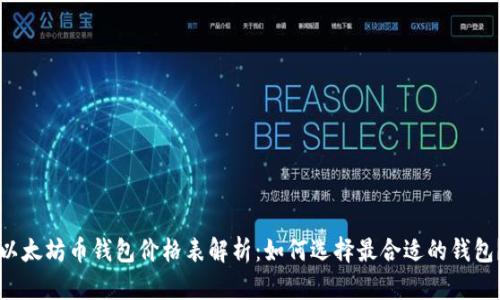 以太坊币钱包价格表解析：如何选择最合适的钱包？